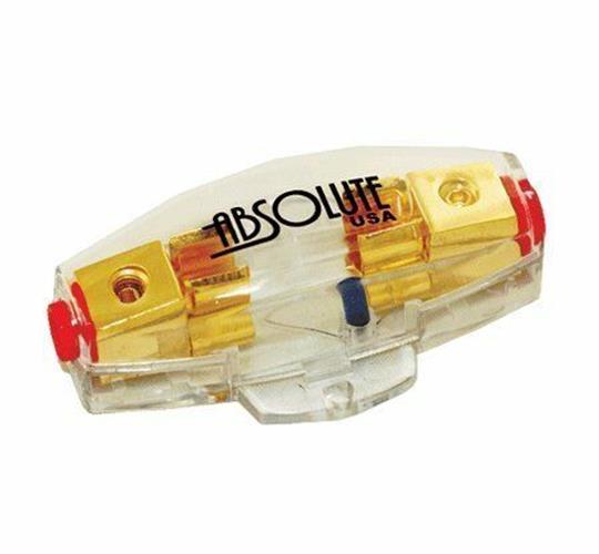 Absolute AGHLB Inline AGU Fuse Holder with Blue LED (Blown Fuse Indicator)