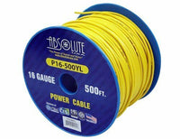 Thumbnail for Absolute USA P16-500YL 16 Gauge 500-Feet Yellow Spool Primary Remote Power Wire Cable