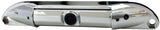 Chrome rear view color camera with wide angle view and night vision features for vehicles.