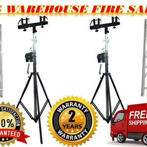 MR Truss Crank-up Portable 10' Lighting Stand with 12' Truss Package