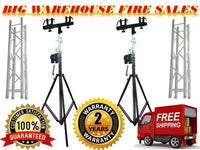 Thumbnail for MR DJ Crank-up Portable 10' Lighting Stand with 12' Truss Package