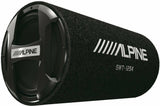 Alpine SWT-12S4 1500W Single 12" Bass Reflex Sealed Subwoofer Tube Enclosure with a sleek design.