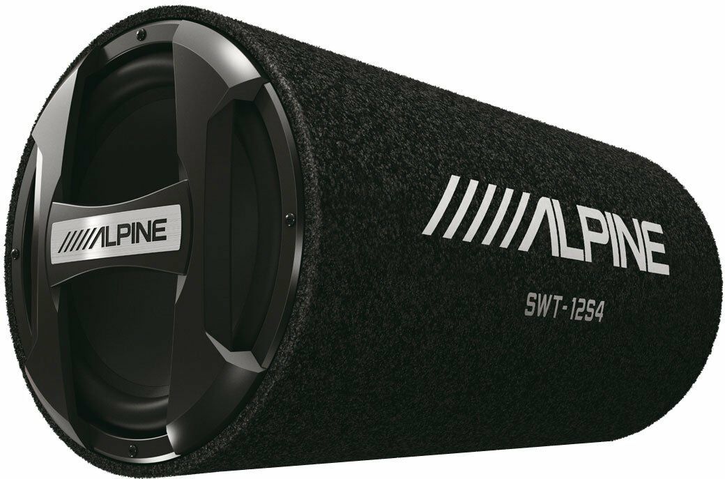 Alpine SWT-12S4 1500W Max Single 12" Bass Reflex Sealed Subwoofer Tube Enclosure