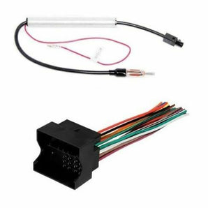 Installation Aftermarket Radio Stereo In Dash Wire Harness Antenna Adapter Set for Select 2002-up Volkswagen/BMW Vehicles