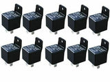  Tyco style relay, automotive relay with black housing and metal contacts for 12-VCD systems, 30/40 AMP.