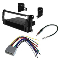 Thumbnail for Jeep Chrysler Dodge Car Truck Stereo Radio Install Dash Kit Mount Wire Harness & Antenna Adapter