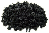A pile of 1000pcs #8 x 1/2" Phillips wafer head black oxide self tapping screws.