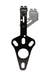 Alpine spare tire rear view camera mounting bracket for 2007-2018 Wrangler JK, showcasing rear view camera system installation.