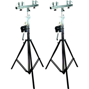 MR Truss ST200 & SBC250 Crank Light Stand Pro Lighting 12 Foot Crank Light Stand & Square Truss T-Bar Adapte