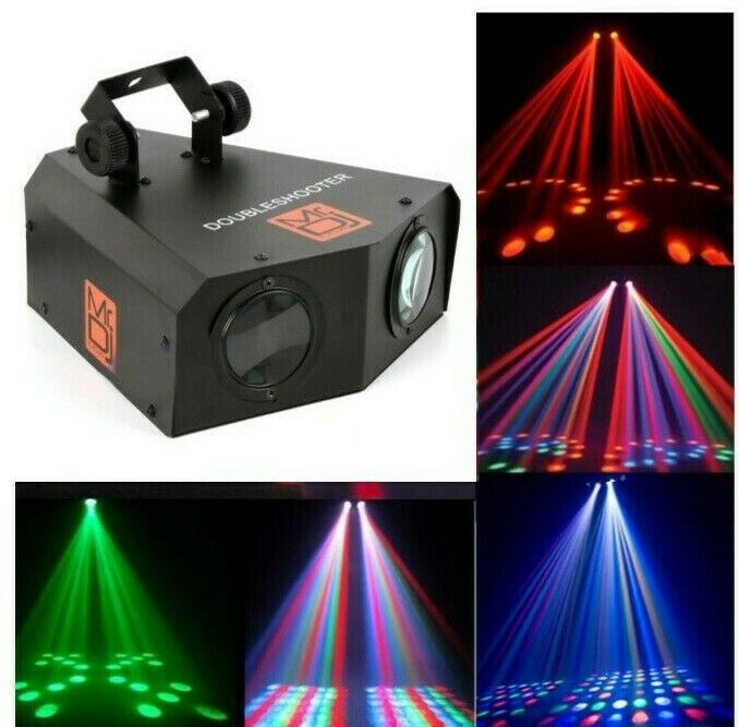 MR DJ DOUBLESHOOTER 16 Patterns 2 Eyes DMX512 Stage Lighting 102 LED Lights Party DJ Disco Show 4CH