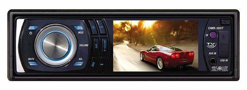 Absolute DMR-380T 3.5-Inch In-Dash Single Din DVD/CD/MP3 Receiver with Detachable Face and USB Input