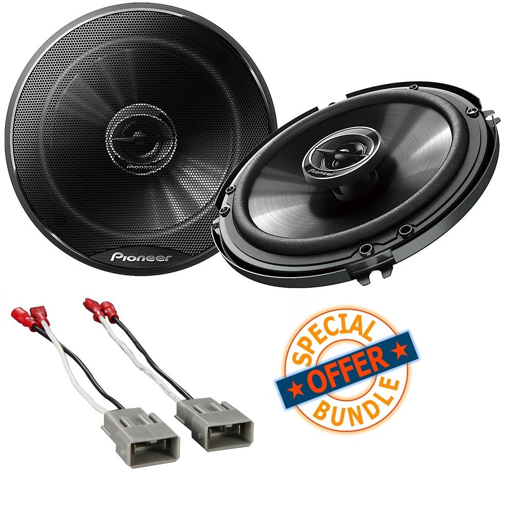 Pioneer TS-G1620 250W 6.5" 2Way Car Speakers + Speaker Adapter For Honda Vehicle