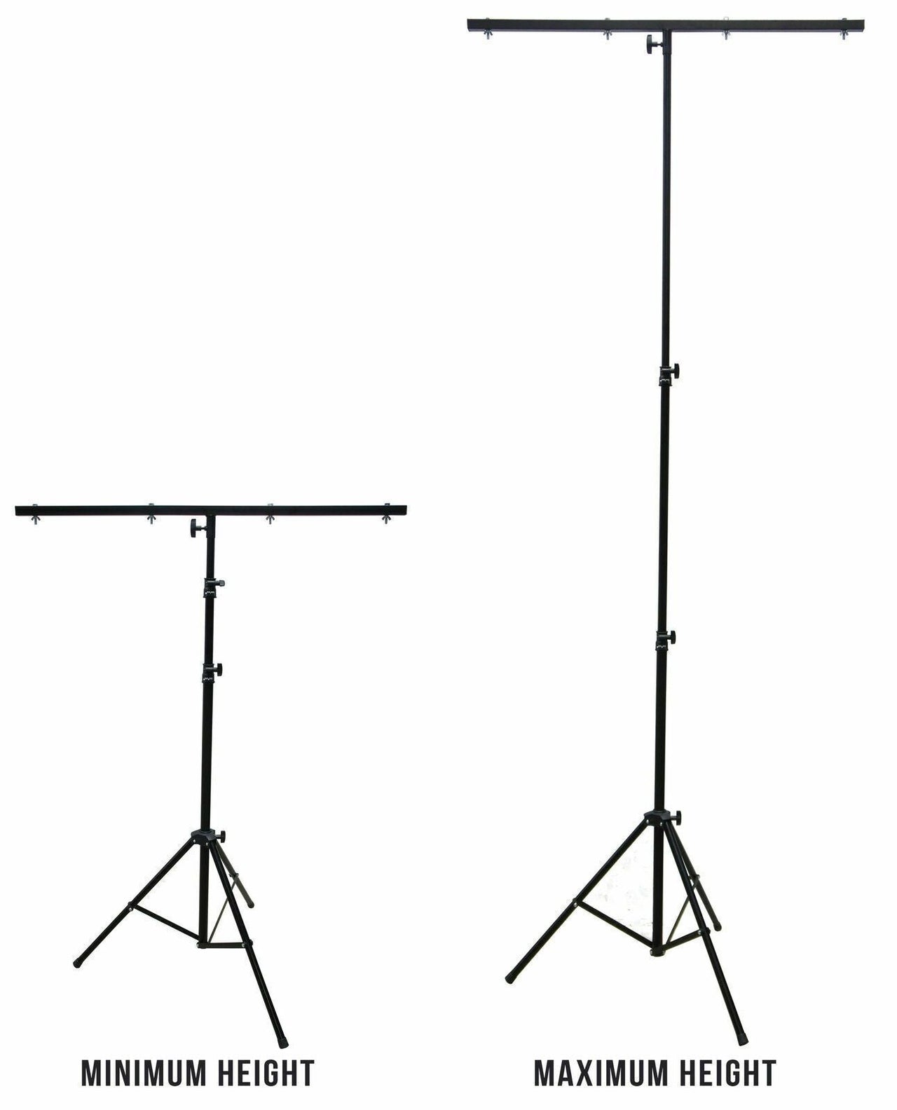 MR DJ LS-100 Pro DJ 9 Ft Lighting Tripod & T-Bar Portable Light Stand Cross Bar