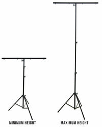 Thumbnail for MR DJ LS-100 Pro DJ 9 Ft Lighting Tripod & T-Bar Portable Light Stand Cross Bar