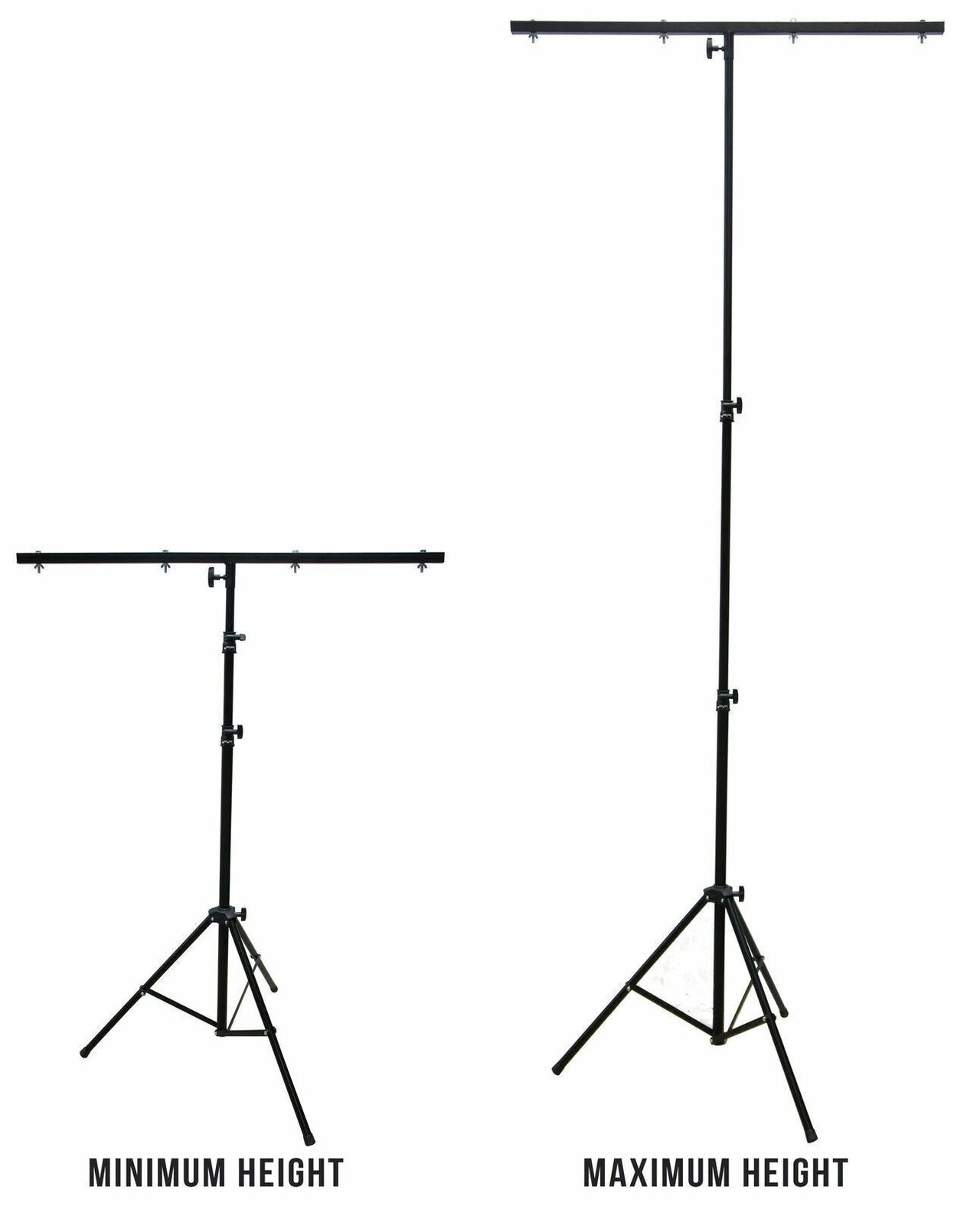 9 Ft DJ Lighting Tripod Portable Stage T-Bar Light Stand w/ Cross Bar