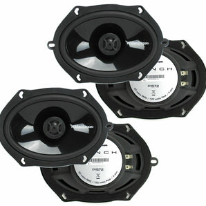 2 Pair Rockford Fosgate P1572 5x7" Punch Series 2-Way Coaxial Car Speakers