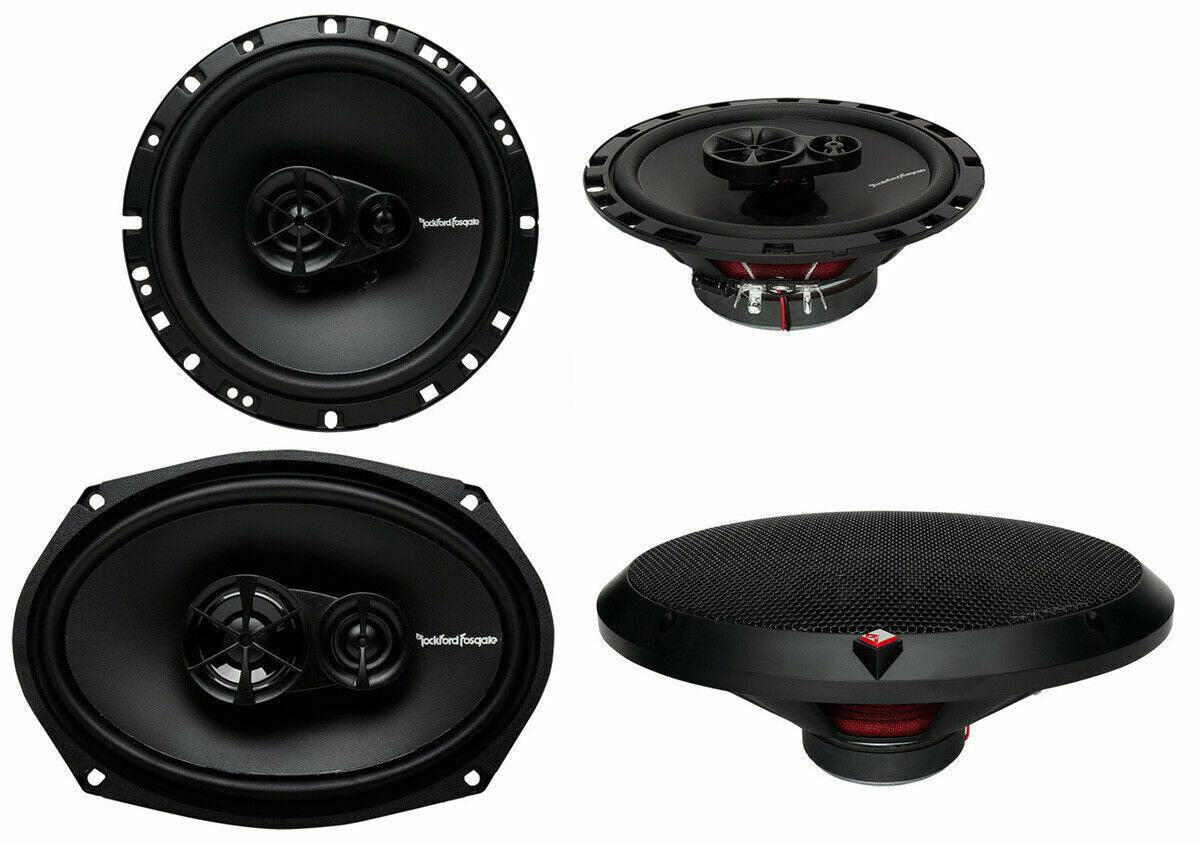 Rockford Fosgate R169X3 6x9" 260W 3 Way + R165X3 6.5" 3 Way Car Speakers Coaxial