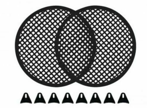 2 Absolute DJS8 8" Universal Speaker Subwoofer Grill Mesh Cover W/ Clips Screws Guard