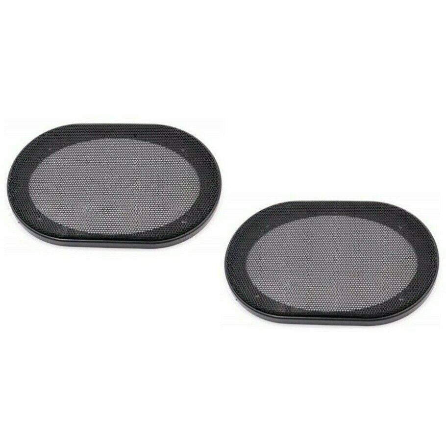 2 Absolute USA CS4x6 4x6" Speaker Grill<br/>Universal 4x6" Car Speaker Coaxial Component Protective Grills Covers Pair