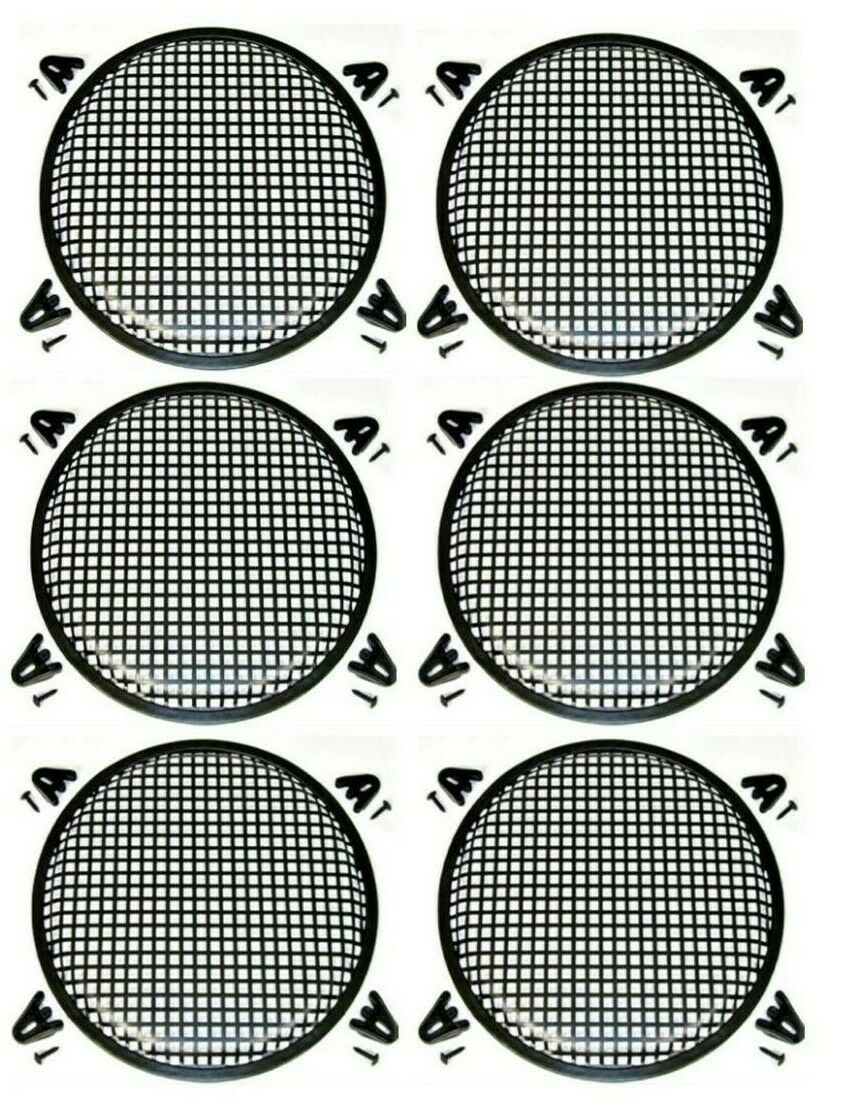 6 Absolute 10" Subwoofer Metal Mesh Cover Waffle Speaker Grill Protect Guard DJ