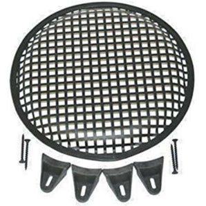 Patron Waffle Mesh Black 10 In Subwoofer Grill Pair