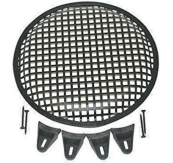 Patron Waffle Mesh Black 10 In Subwoofer Grill Pair
