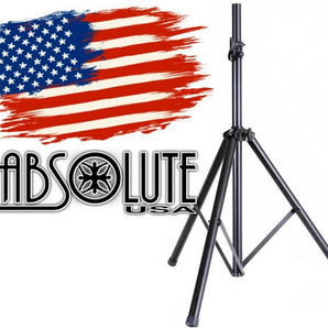 Absolute DJ Speaker Stand Tripod Foldout Load Capacity 100LB Maximum Height 72"