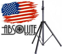 Thumbnail for Absolute DJ Speaker Stand Tripod Foldout Load Capacity 100LB Maximum Height 72
