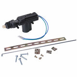 XP Audio heavy duty door lock actuator with installation hardware and wiring components for universal car applications.