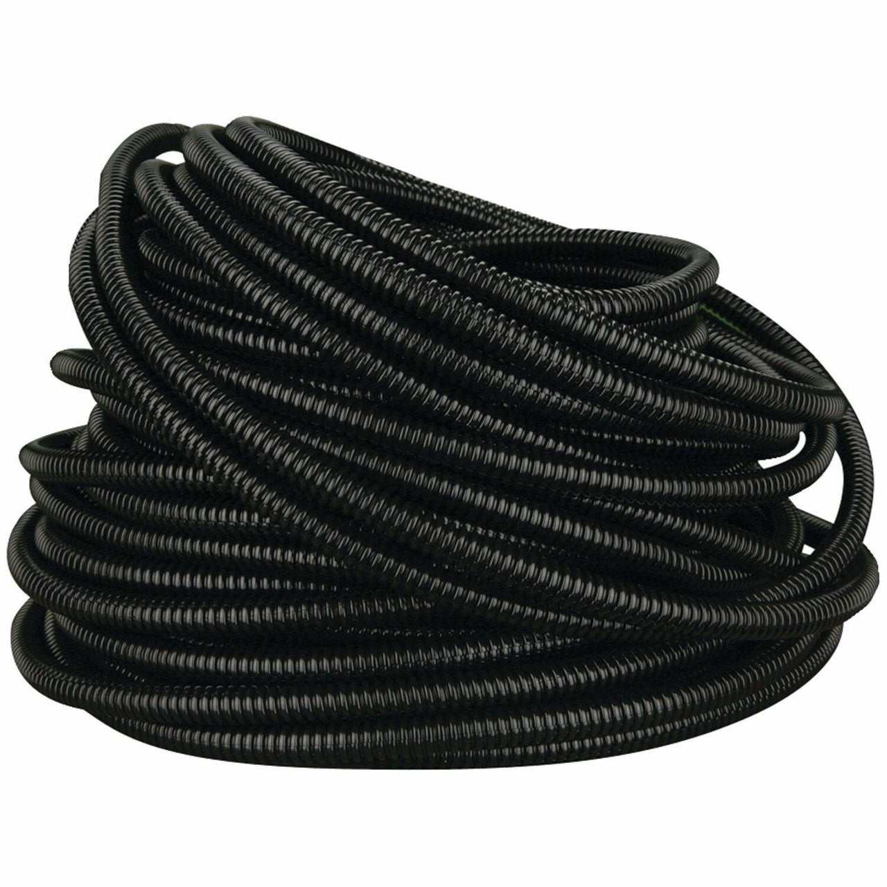 The Install Bay SLT14 50' <br/>high quality 1/4" split loom wire tubing 50 feet in black ribbed design