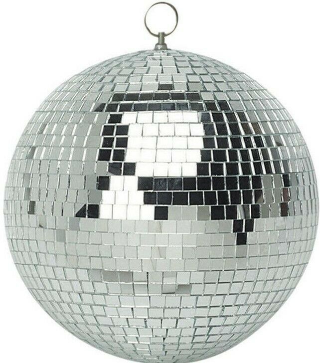 Mr Truss 8" Mirror Balls (8", Silver) Covered with Tiny Mirrored Squares