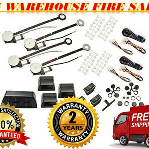 Absolute High Quality Universal Electric Power 4 Window Kit with Switch Kit