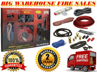 Thumbnail for Truck 4 Gauge 2000W Car Amplifier Complete Installation Amp Kit Power Wiring