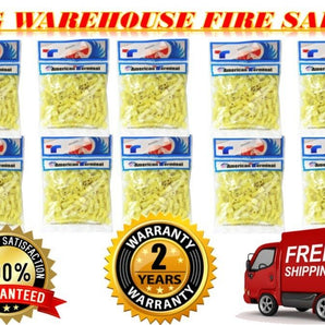 10 American Terminal 12/10-Gauge Nylon Fully-Insulated Female Quick Disconnects in bulk packs with warranty and shipping details.