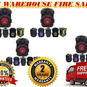4 MR DJ PSE-80BT 8" Portable Active Rechargeable Battery Party Speaker