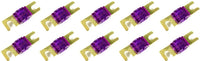 Thumbnail for Absolute AFS150-10 10 Pack of 150 Amp Gold AFS / Midi / Mini ANL Fuses