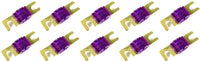 Thumbnail for 10 Pack of 150 Amp Gold AFS / Midi / Mini ANL Fuses