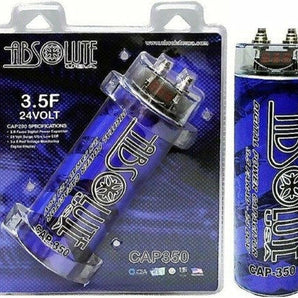 ABSOLUTE CAP350B 3.5 FARAD POWER CAR CAPACITOR (BLUE)