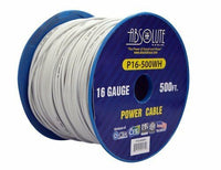 Thumbnail for Absolute USA P16-500WH 16 Gauge 500-Feet White Spool Primary Remote Power Wire Cable