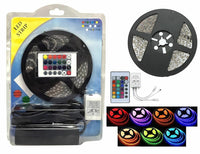 Thumbnail for Absolute 16' LED RGB Color Ribbon Kit Power Plug Remote, Water Resistant