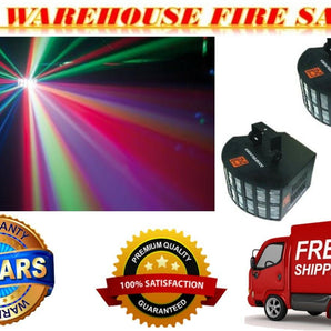2 MR DJ DOUBLESTACKER 7-Channel DMX-512 LED Multi-Colored Effect Light Blackout