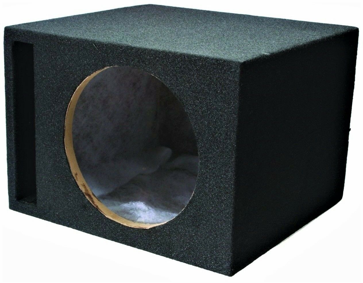 Absolute U.S.A Custom PRO Single 10" Vented Ported 3/4" MDF Car Subwoofer Enclosure Sub Box