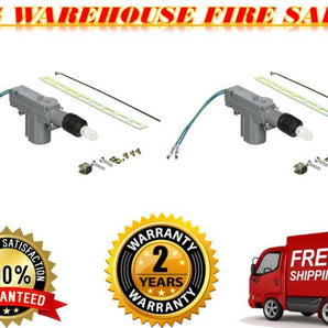 Patron Power Door Lock Kit Universal CAR ACTUATORS 12-Volt Motor components and hardware.