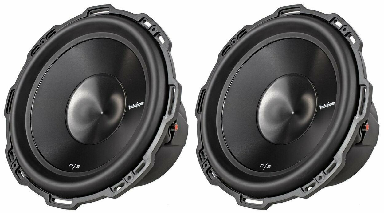 2 Rockford Fosgate Punch P3D2-12 Car Subwoofer<br/>1200W Max, 600W RMS 12" Punch P3 Series Dual 2-Ohm Car Subwoofer