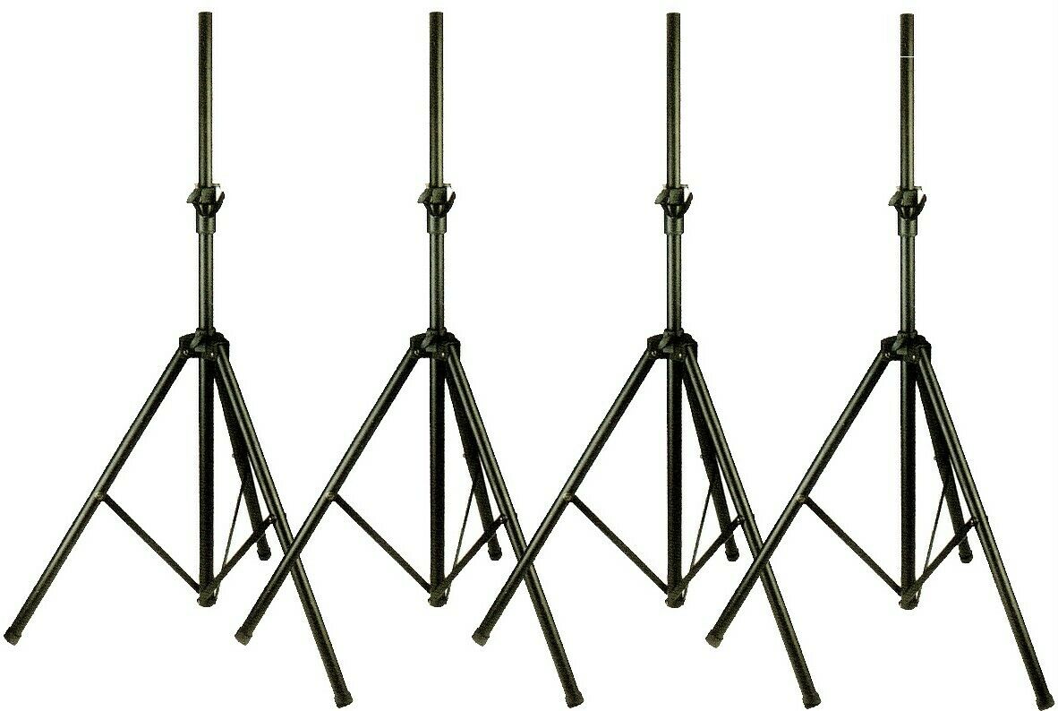 4 X Universal Heavy Duty Professional DJ PA Speaker Stands Set