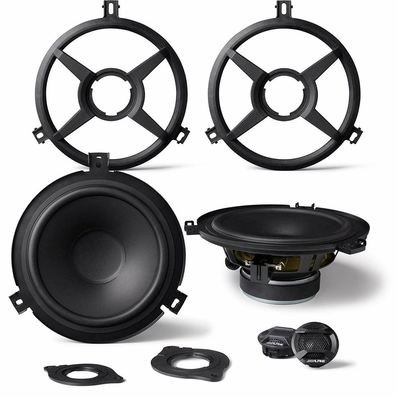 Alpine 6.5" Component 2-Way Speakers For Jeep Wrangler 2015-2018 SPV-65X-WRA