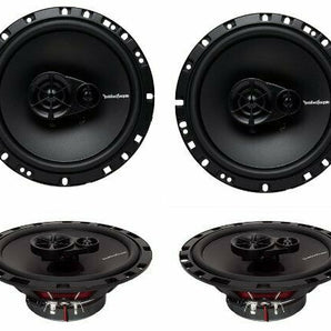2 Pair Rockford Fosgate R165X3 180W 6.5" coaxial speakers w/ silk tweeters