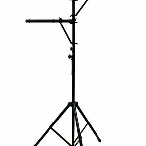 Mr Dj LS300 Single 12ft Tall Portable T-BAR Light Stand with Dual Side BAR