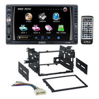 Thumbnail for Absolute USA DD2200BT Double Din DVD, CD, MP3 Multimedia DVD CD MP3 Player Receiver With Dash Kit Harness for 86-up Honda Acura