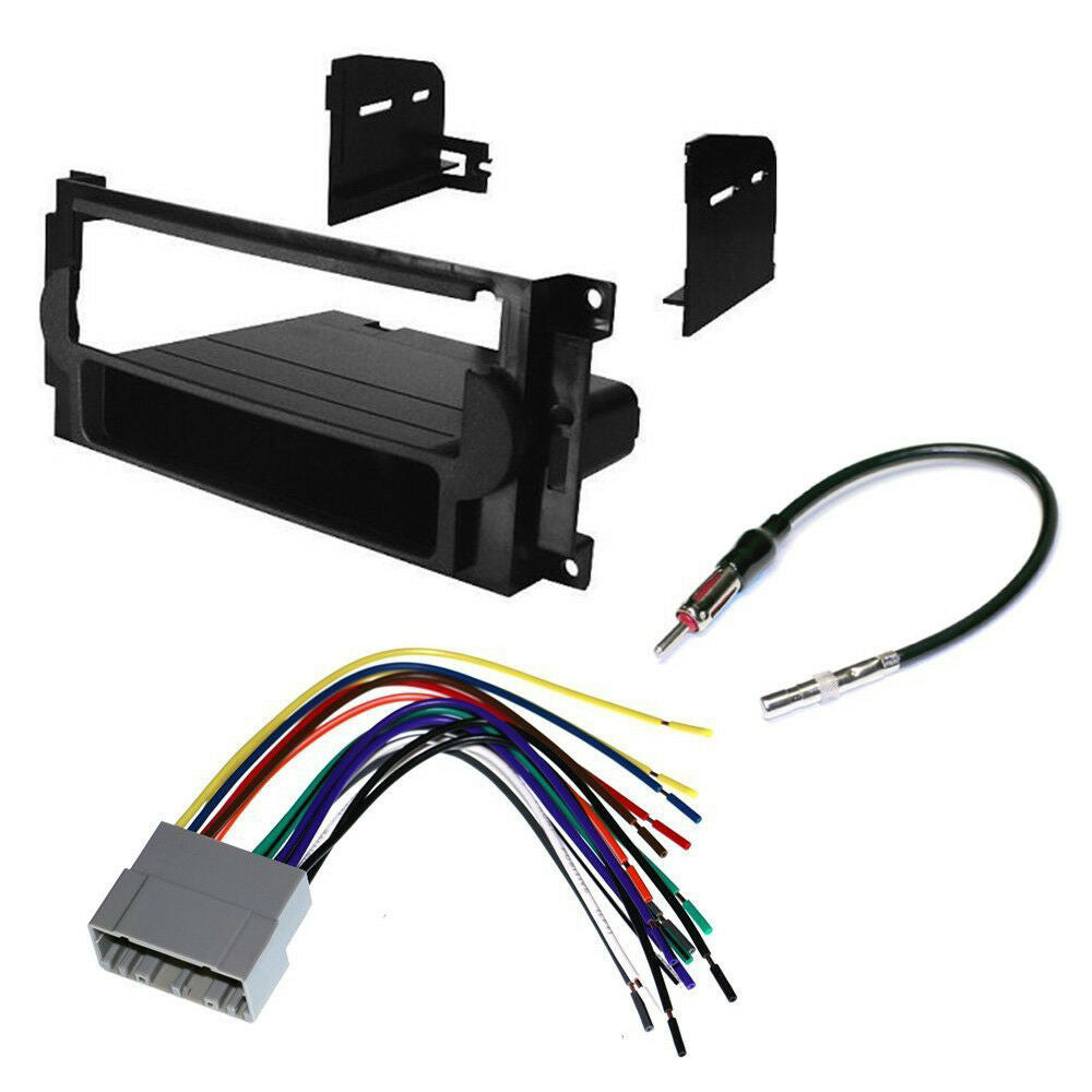 Chrysler Dodge Jeep Car Stereo Radio Installation Trim Kit Cd Player + Harness